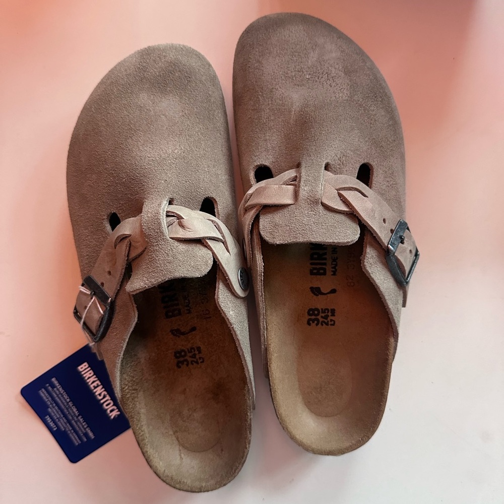 STAUD x BIRKENSTOCK Boston Braided Clog